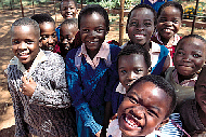 Students from United Methodist-supported Hartzell Primary School in Old Mutare Mission, Zimbabwe
