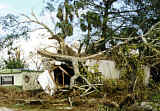 Keene's Trailer Park in Canal Point damaged by Irene