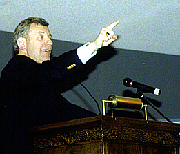 "The pulpit has the responsibility to enter the marketplace," said the Rev. Bill Lawrence